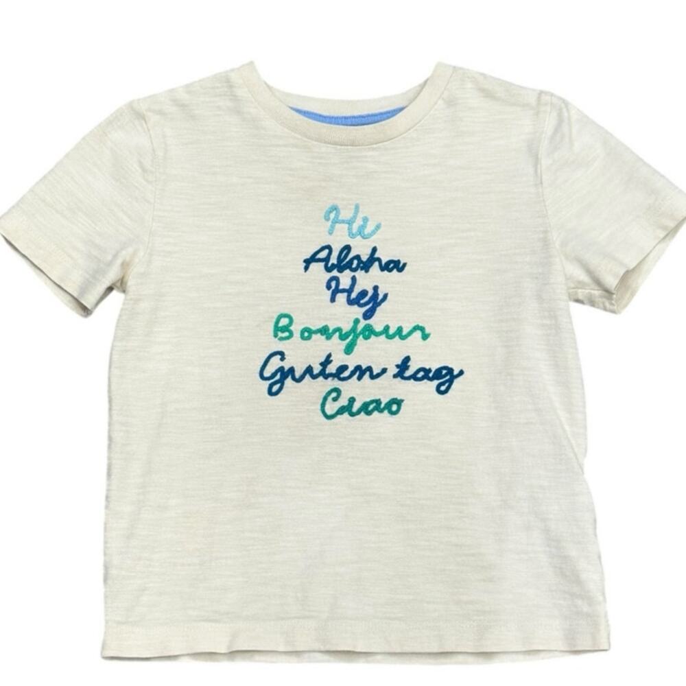 BODEN Kids Crewneck Aloha Ciao Hi Tee Size 3-4y